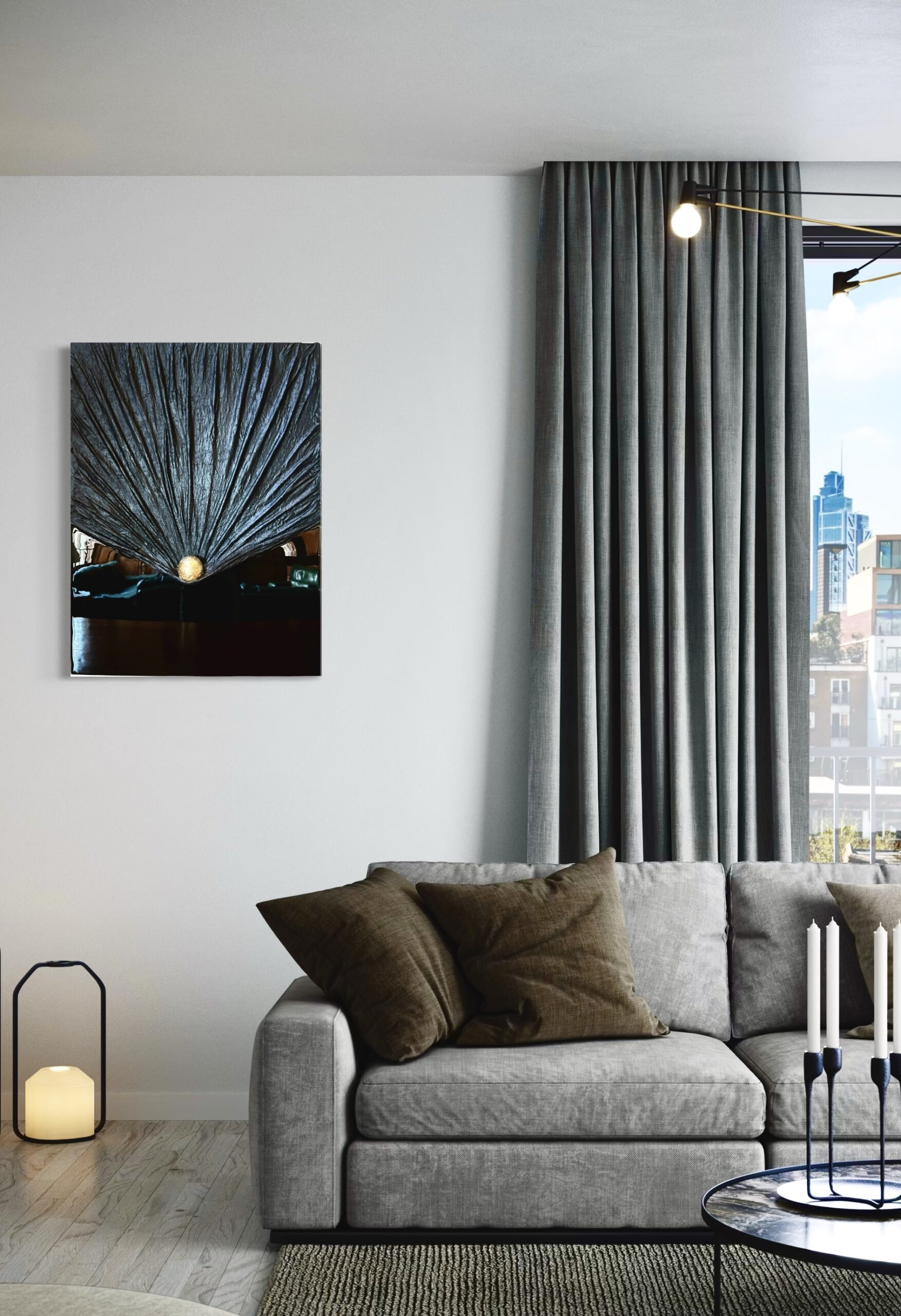 tableau moderne chic tableau noir
peinture noire
tableau original
peinture originale