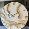 Horloge murale design luxe en résine époxy. Horloge moderne salon. Commande personnalisée. Horloge contemporaine design en résine époxy Horloge silencieuse Horloge France achete
